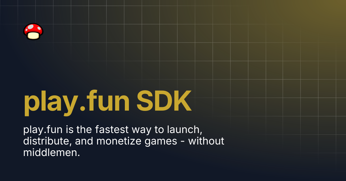 play.fun SDK | play.fun Docs